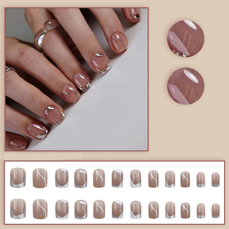 أظافر صناعية قصيرة للنساء والف - مراجعة Nail Art Press On وسعره