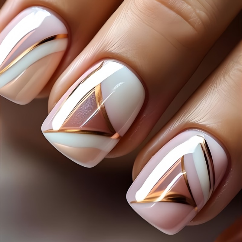 أظافر مزيفة قصيرة مربعة للفتيا - مراجعة Nail Art Press On وسعره