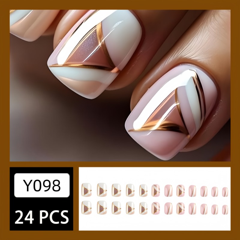 أظافر مزيفة قصيرة مربعة للفتيا - مراجعة Nail Art Press On وسعره