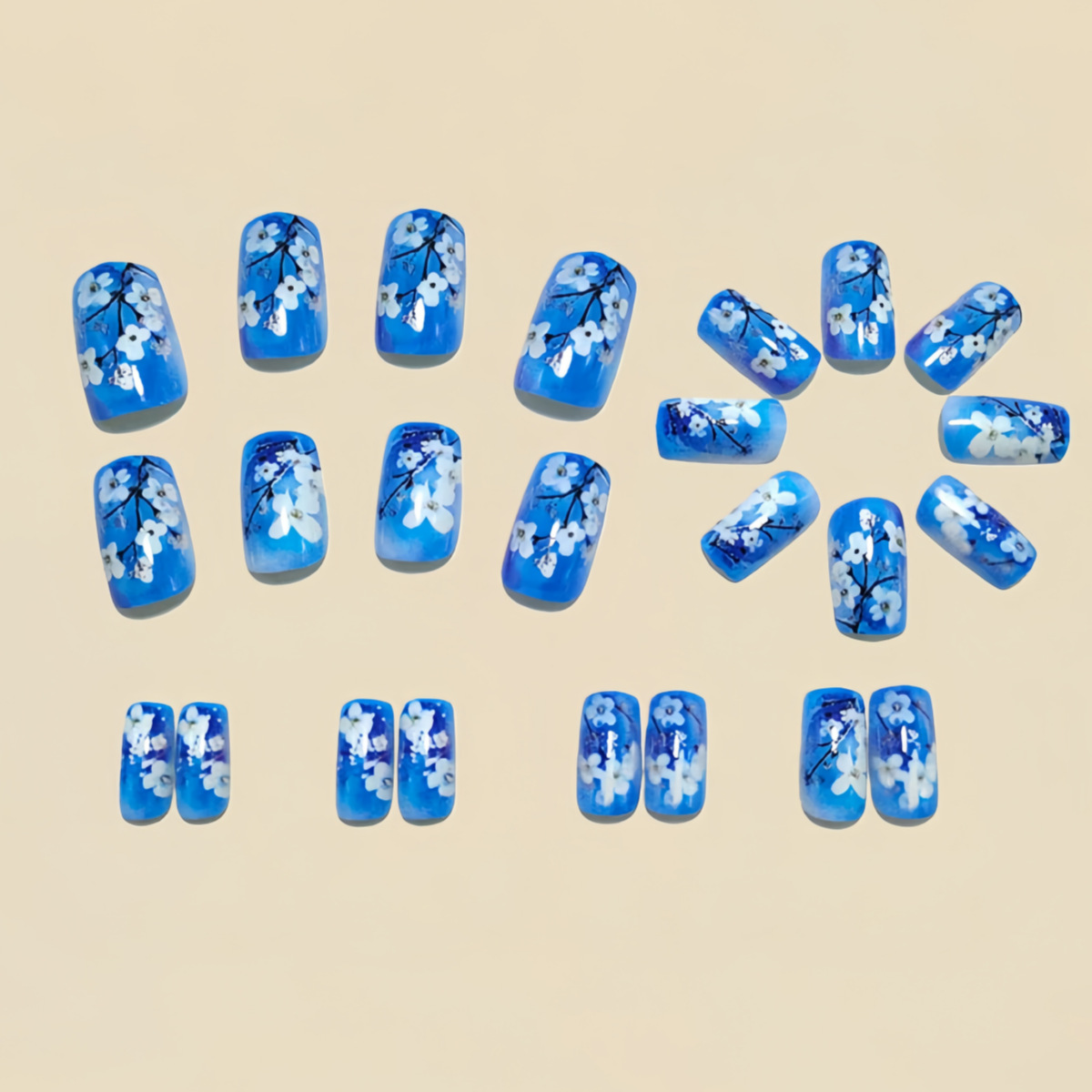 أظافر صناعية متوسطة الحجم للنس - مراجعة Nail Art Press On وسعره