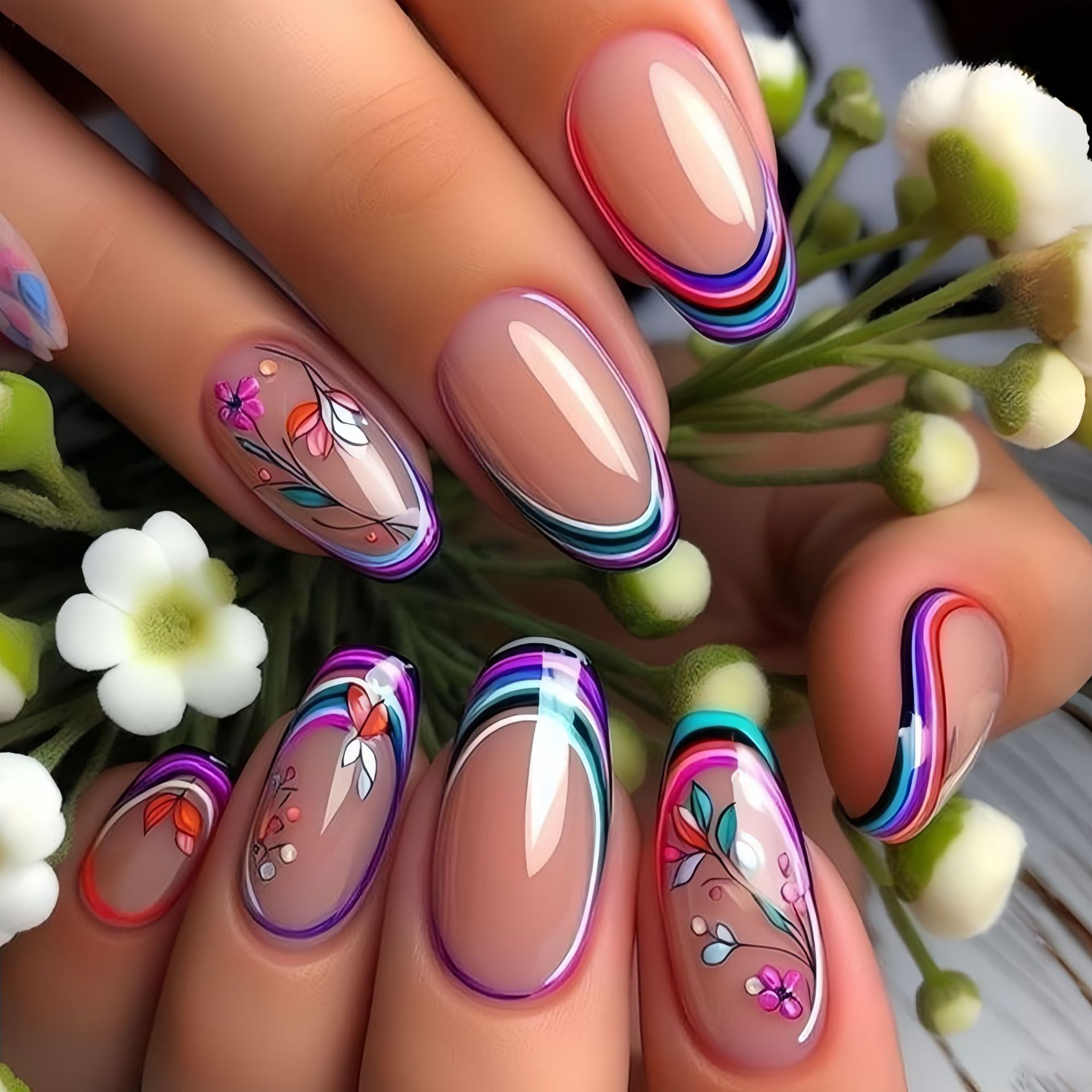 أظافر صناعية متوسطة الحجم للنس - مراجعة Nail Art Press On وسعره