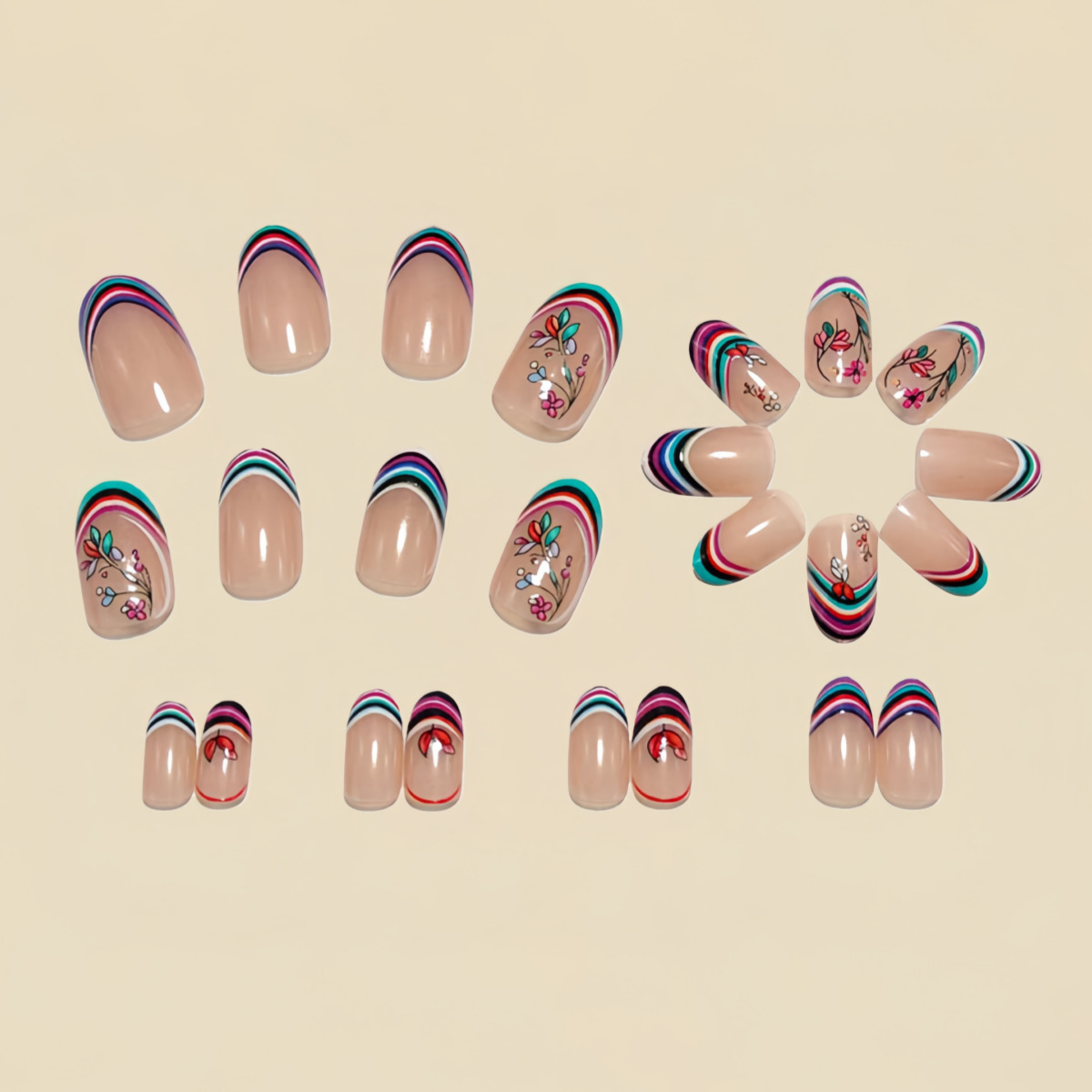 أظافر صناعية متوسطة الحجم للنس - مراجعة Nail Art Press On وسعره