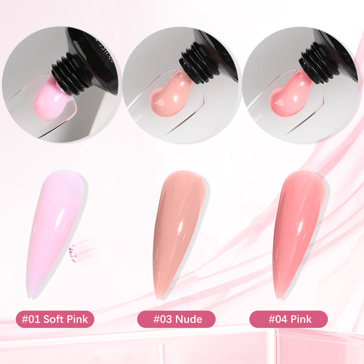 جل تمديد الأظافر متعدد الألوان - مراجعة Nail Art Ombre وسعره