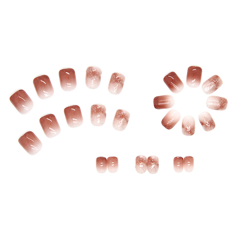 أظافر مزيفة متدرجة اللون وردي  - مراجعة Nail Art Pink وسعره